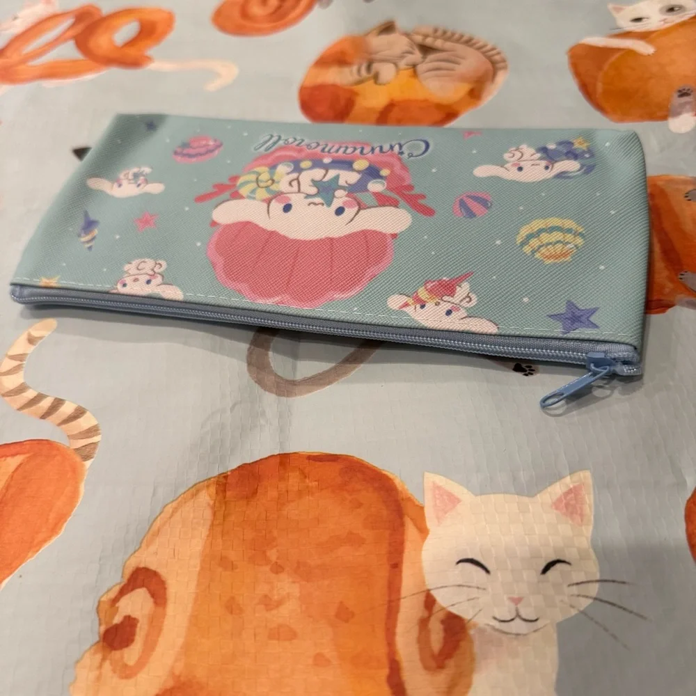 Cinnamoroll Blue Pencil Bag with Seashells and Mermaid Theme